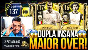 MAIOR OVER DO FIFA! 🔥 ZIDANE & MULLER + 8 ULTIMATES EM TIME DE 3 BILHÕES 🤑🔥 - FIFA MOBILE 2023
