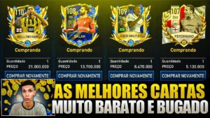 MONTE UM TIMAÇO SUPER BARATO & BUGADO🔥 NOVO MERCADO ESTÁ ABSURDO🤑 "MELHORES CARTAS" FIFA MOBILE 23