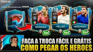 PEGUEI O MELHOR HEROES 110😱 COMO FAZER A TROCA FÁCIL & GRÁTIS *GASTANDO POUCO*🔥| FIFA MOBILE 23