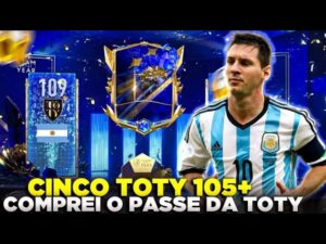 TIREI CINCO 105+!🤩🔥 COMPREI O PASSE MAIS CARO & QUASE ZEREI | FIFA MOBILE 23