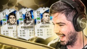 TRIO LENDÁRIO BRASILEIRO IMPARAVEL! FUT DRAFT FIFA 23