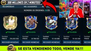 😋 VENDE AHORA MISMO!!! 500 MILLONES DE MONEDAS en 2 MINUTOS 💰 MULTIMILLONARIO EN FIFA 23 MOBILE !!!