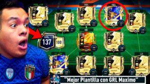 😳 Creamos & Usamos la MEJOR PLANTILLA DEL JUEGO *137 GRL* en FIFA MOBILE *Mejor Equipo del Mundo*