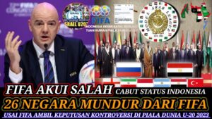 FIFA Akui Kesalahan❗️26 Negara Resmi! Nyatakan Mundur Dari Naungan FIFA Sebagai Bentuk Solidaritas