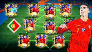 I Made World Cup Portugal 🇵🇹 Squad And Upgrade Them : FIFA Mobile 23