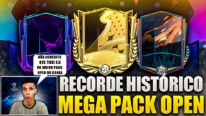 RECORDE HISTÓRICO🔥 MEGA PACK OPEN GANHEI VÁRIOS HEROES & CARTAS UCL😱"absurdo" FIFA MOBILE 23