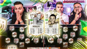 RONALDO "R9" Trophy Titans vs PELE ICON Squad Builder Battle 🔥 FIFA 23
