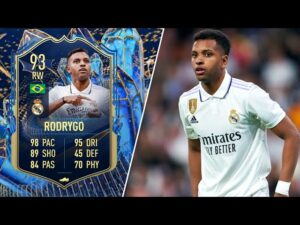 THIS CARD IS BROKEN!! 93 TOTS RODRYGO PLAYER REVIEW - FIFA 23 Ultimate Team