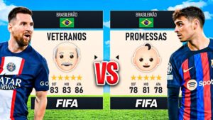 VETERANOS 👴🏻vs👶🏻 JOVENS PROMESSAS no BRASILEIRÃO! Quem leva a melhor? │ FIFA Experimentos