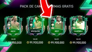 ESPERANDO EL NUEVO EVENTO DE ICONOS CHETADOS EN FIFA MOBILE !!! BEST 110 GRL !!!