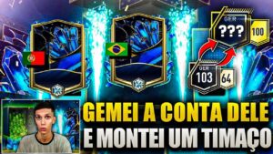 FICOU BURGUÊS🤑 GEMEI O INSCRITO INICIANTE & TRANSFORMEI O TIME DELE! "FICOU ABSURDO"🔥 FIFA MOBILE 23