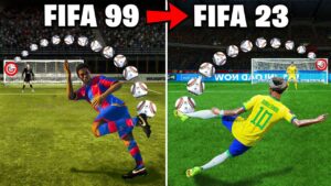 Scoring a CRAZY Goal with Ronaldinho in Every FIFA