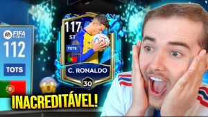 😱 TRANSFORMEI A CONTA DE UM INSCRITO 😱 PEGUEI CR7 112 TOTS RARO NO FIFA MOBILE 23