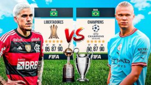 Coloquei a SELEÇÃO da CHAMPIONS LEAGUE vs LIBERTADORES no FIFA 23! Quem GANHOU? 🏆