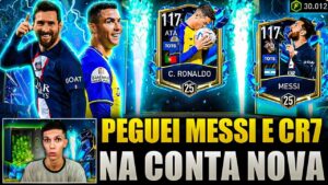 DUPLA HISTÓRICA😱 GEMEI & PEGUEI MESSI E CR7 TOTS NA MINHA CONTA NOVA SECRETA🔥 | FIFA MOBILE 23