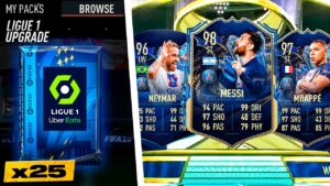FIFA 23 25 x Guaranteed TOTS Ligue 1 Upgrade Packs!