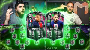 FIFA 23: 98 MBAPPE SHAPESHIFTER vs 97 NEYMAR SBB🔥🔥 vs MaxMalle - Prediction Squad Builder Battle☠️