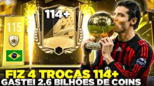 GASTEI 2.6 BILHÕES!😱🔥 FIZ 4 TROCAS DE JOGADORES 114+ | FIFA MOBILE 23
