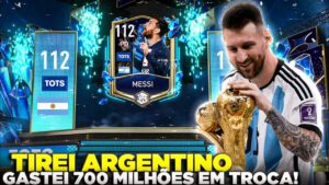 MITEI MUITO!😨🔥 GASTEI 700 MILHÕES DE COINS EM TROCAS EM BUSCA DO MESSI | FIFA MOBILE 23