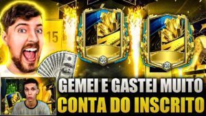 OBRIGADO MrBeast!!!😱 GEMEI MUITO A CONTA DO INSCRITO HUMILDE E... | FIFA MOBILE 23