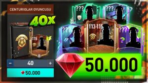 50.000 CEVHER HARCADIM ! 40 TANE CENTURIOLAR PAKET AÇILIMI ! FIFA Mobile