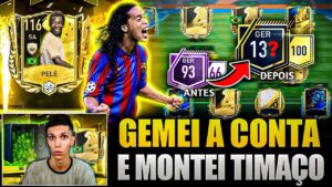 CHUVA DE BR & PELÉ VEIO?😱 GEMEI E TRANSFORMEI A CONTA DO INSCRITO NOVO🔥 FIFA MOBILE 23