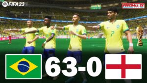FIFA 23 | Brazil 63-0 England | FIFA World Cup Final | Next Gen - Gameplay PC