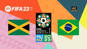 Jamaica x Brasil | FIFA 23 Gameplay | Copa do Mundo Feminina 2023 | Fase de Grupos [4K 60FPS]