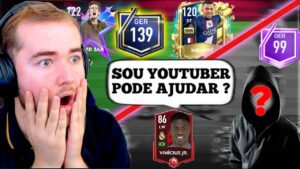🔥TRANSFORMEI CONTA AO VIVO🔥YOUTUBER PEDIU AJUDA PRA UPAR O TIME DELE NO FIFA MOBILE 23