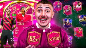 82+ x100 Packs Decides My FIFA Team!