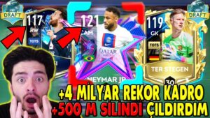 ÇILDIRDIM (+4 MİLYAR COINS DÜNYA REKORU KADRO) FUT DRAFT FIFA Mobile