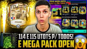 COMO PEGAR 114 & 115 UTOTS AGORA GRÁTIS P/ TODOS😱 ZIDANE 117 VEIO! PACK OPEN🔥 FIFA MOBILE 23