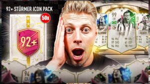 NUR STÜRMER und 150K!! 50x GARANTIERTE 92+ STÜRMER ICON UPGRADES in FIFA 23