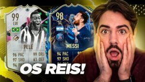 PELÉ 99 E MESSI 98 OS REIS JUNTOOOOS!!! FUT DRAFT FIFA 23