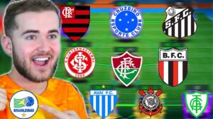 🏆SELEÇÃO DO BRASILEIRÃO🏆CADA CLUBE É 1 JOGADOR NO FIFA MOBILE 23