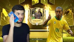 Tive que chamar o Ronaldinho pro meu time do FIFA Mobile!