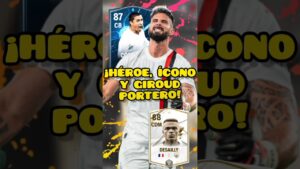 ¡HÉROE, ICONO Y GIROUD DE PORTERO! 🤯 #giroud #francia #easports #futbol #fcmobile #fifa #ea #spreen