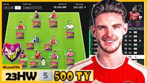 500 Tỷ Đội Hình 23HW ( 23 HARD WORKER ) Mùa Mới Cực Đẹp Với K. HAVERTZ, JESUS, RICE & VAN DIJK