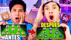 ASI MEJORÉ LA CUENTA de FIFA MOBILE de MI AMIGO 😱 *NO LO PUEDE CREER*