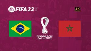 Brasil x Marrocos | FIFA 23 Gameplay Copa do Mundo Qatar 2022 | Final [4K 60FPS]