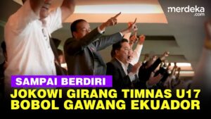 Gol Indonesia vs Ekuador di FIFA U-17 World Cup: Jokowi, Erick & Prabowo Lompat Kegirangan