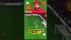 HOJLUND HITTING THE RONALDO SIUU WAIT FOR IT 😲 #shorts #fc24 #fifa