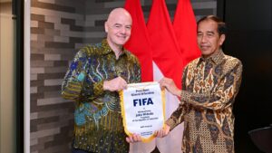 Presiden Jokowi Resmikan Kantor FIFA, Jakarta, 10 November 2023