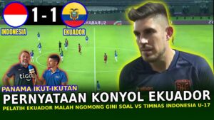 🔴 RANGKING 36 FIFA DIPAKSA IMBANG 1-1 !! Pelatih Ekuador MALAH NGOMONG GINI Soal Laga vs Indonesia
