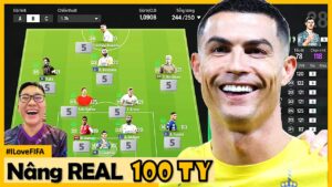 Cầm 100 Tỷ I Love Hoàn Thiện Đội Hình REAL MADRID Cực Mạnh Với Chim Đầu Đàn CRISTIANO RONALDO EBS