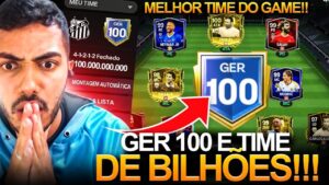 ELE BATEU GER 100! 😱 O MELHOR TIME DO FC MOBILE DE BILHÕES DE COINS 🔥🤑 | FIQUE MALUCO C/ ESSE TIME 🤯