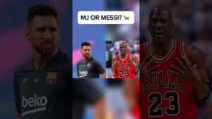 Is Michael Jordan more iconic than Lionel Messi? 🐐 #shorts #nba #fifa #basketball #soccer