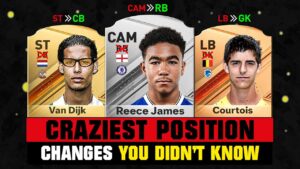 POSITION CHANGES You Didn't Know Happened in FIFA History! 🤯😱 ft. James, Van Dijk, Courtois…