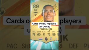 cards only div 10 players use #fifa #eafc24 #eafc #edit #reels