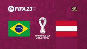 Brasil x Áustria | FIFA 23 Gameplay Copa do Mundo Qatar 2022 | Final [4K 60FPS]